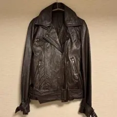 レザージャケット ダークブラウン　80s