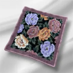 【USED】アルパロ 大判 タオルハンカチ シェニール織 日本製 ホットマン 花