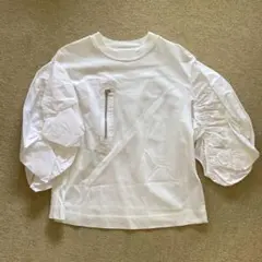 Alexander McQueen ホワイト Tシャツ バルーンスリーブ