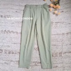 HK WORKS LONDON　グリーン系テーパードパンツ 【M】ウエストゴム