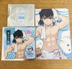 鬼滅の刃 極楽湯 牛乳瓶キーホルダー ポストカード コースター 嘴平伊之助