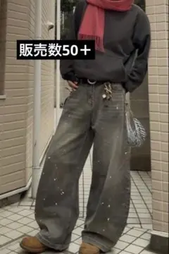 即日発送‼️ elev g.e.e.k 地底人Menes QS86 バギーデニム
