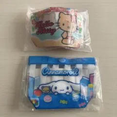 サンリオ プールバッグ風ミニポーチ 2個セット
