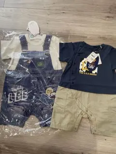 新品　buddy Lee 半袖　ロンパース 80サイズ　２枚セット