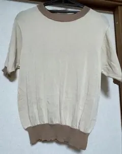 Cutie Blonde 半袖ニット Mサイズのサムネイル
