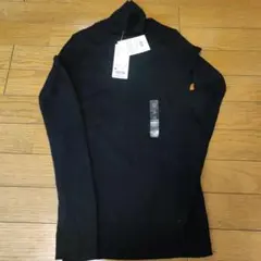 【値下げ新品】UNIQLO エクストラファインメリノリブタートルネックセーターM