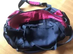 デュミラン DUEXMILLUN ボストンバッグ 黒と赤