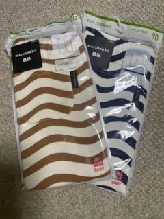 【未使用】マリメッコ × ユニクロ　レギンス　リリナ　90サイズ　2色セット