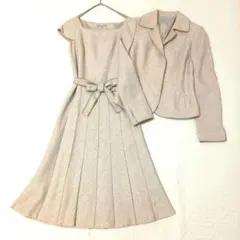 23区 ラメ入りシルク混ツイードセットアップ ワンピース ジャケット 入学式