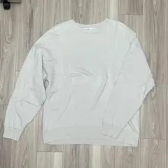 ライトグレー クルーネック スウェットM(relume)