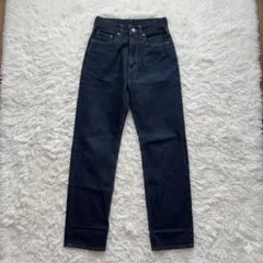 旧ロゴ ユニクロ UCW 濃紺 ストレート デニム ジーンズ W70 股下82