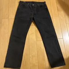 상태좋음 리바이스 501 후염색 블랙 멕시코제 W35 L32