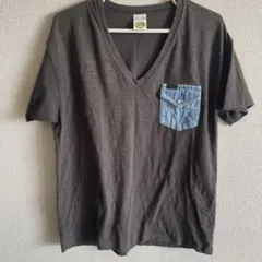 Lee ダークグレー Tシャツ 36M デニムポケット