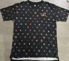 グラニフ ドラゴンクエスト ドット絵 ポケット Tシャツ ブラック L
