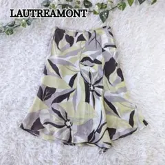 LAUTREAMONT 花柄 フレアスカート マーメイド 日本製 M ひざ丈のサムネイル