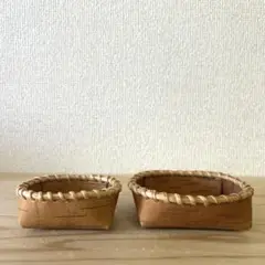 SUKOYA 白樺かご 根かがりかご 2個セット