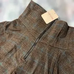 リズリサ　チェック 柄　キュロット 未使用　Mサイズ　ブラウン　ミニ