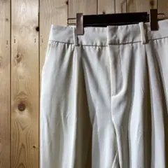 SS4171 ZARA ザラ スラックス カジュアル パンツ オフホワイト M
