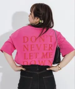 nemne store ビッグシルエットアソートプリントT ピンク Fのサムネイル
