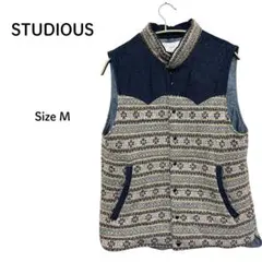 STUDIOUS ノースリーブ ダウン ベスト サイズMのサムネイル