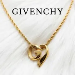 GIVENCHY ネックレス ゴールドカラー Gロゴ ハートモチーフ