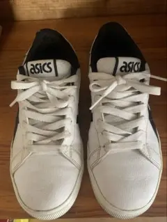 asics ホワイト ブラック スニーカー