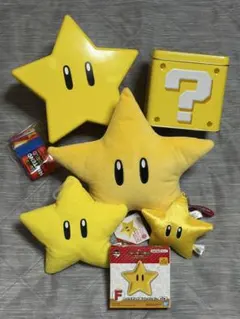 スーパーマリオ USJ ポップコーンバケツ ハテナブロック缶 マスコット スター