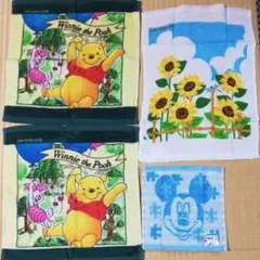 新品　ディズニーキャラクター　ハンドタオル3枚セット　おまけ付き