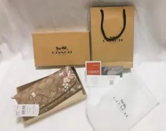 COACH コーチ 長財布 F29395 カーキ ブラウン 新品未使用タグ付