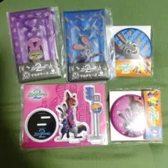 ズートピア2 アクリルスタンド　缶ミラー　マルチケース　セット　Happyくじ