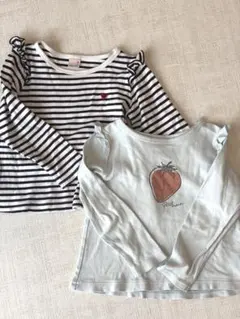 プティマイン 長袖　女の子　Tシャツ　110cm 2枚セット　まとめ売り