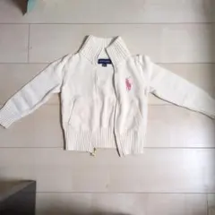 RALPH LAUREN ホワイトカーディガン