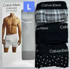 カルバンクライン　トランクス 3枚セット メンズ 下着　Lサイズ