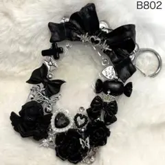 B802♡チェキケース♡トレカ♡フォトホルダー♡キーホルダー♡デコ♡地雷系♡ゴテ