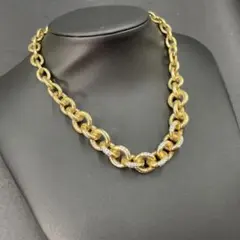 極美品✨ジバンシー ネックレス 大ぶり 極太 ヴィンテージ ゴールド 