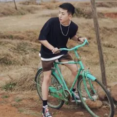 重ね着風Tシャツ ブラック L 半袖 シンプル メンズ トレンド 韓国 無地