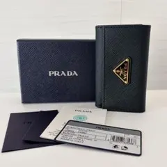 PRADA プラダ 超美品 サフィアーノ 1PG004 キーケース キーリング