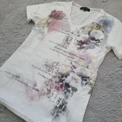 00s フェザーGOA 羽根装飾 Tシャツグランジアーカイブvkei 希少】goa ゴア フェザープリント タイダイ Tシャツ Y2K グランジ