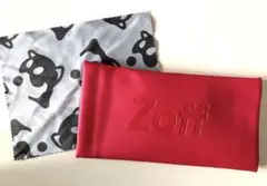 Zoff ゾフ　メガネケース ピンク・クリーニングクロス