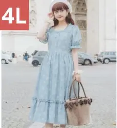 青木美沙子　ニナスコラボ　ワンピース　しまむら　4L