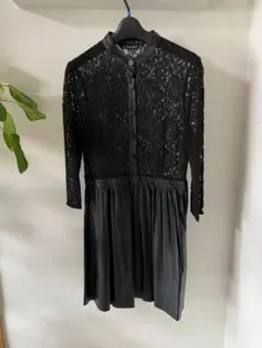 ZARA BASIC ブラック レースドレス