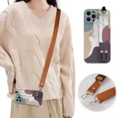 訳あり❣️ iPhone 13 Pro スマホ ケース 肩掛け 首かけ 斜めがけ