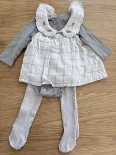 3点セット プティマイン petit main ロンパース 80センチ