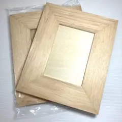 白木・トールペイント素材・木製額・2品セット