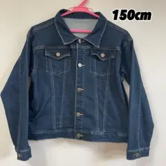デニムジャケット 150cm 濃紺 キッズ ジュニア