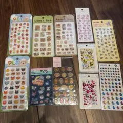 ぷくぷくシール デコレーションシール まとめ売り 11点セット　エンジェルブルー