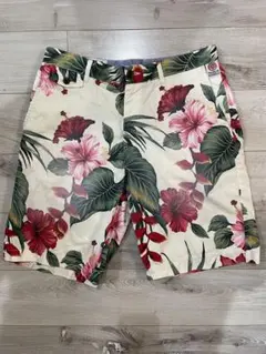 FRANKLIN MARSHALL フローラルショートパンツ ハイビスカス 花柄のサムネイル