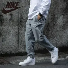 新品 NIKE ジョガーパンツ ナイロンパンツ グレーXL