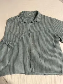 古着 短丈 ボックスシャツy2k ストリート