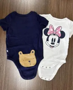 GAP ミニーとクマのベビー肌着 2点セット 6-12